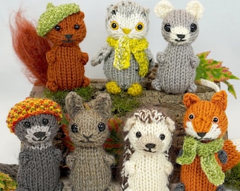 Wee Woodland Wuzzies Knitting Pattern