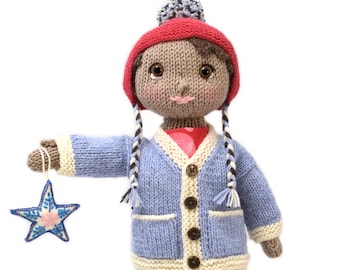 Winter Outfit for Wood-Elf Doll Knitting Pattern