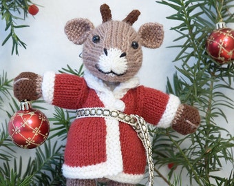 Santa Reindeer Knitting Pattern