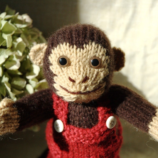 Knitting Pattern - Boyish Monkey - PDF file