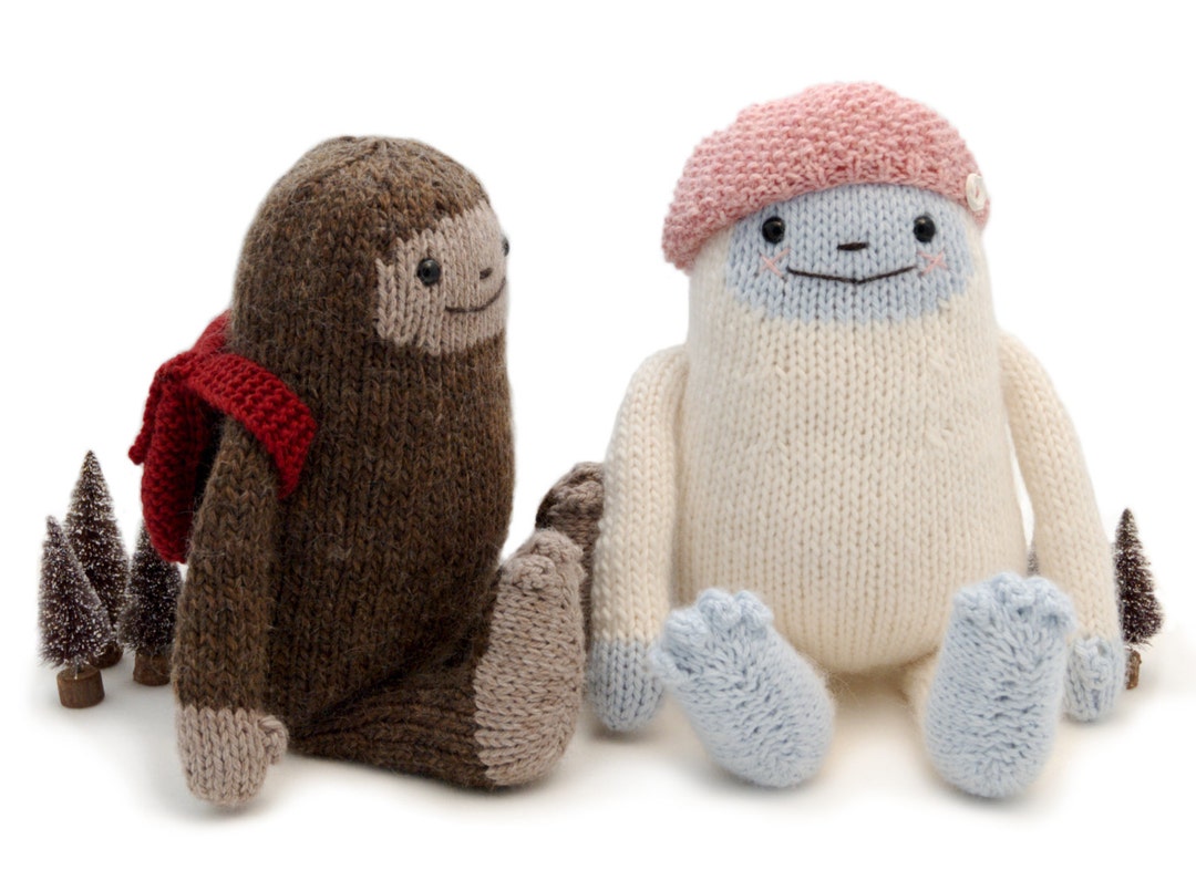 Yeti and Sasquatch Knitting Pattern - Etsy