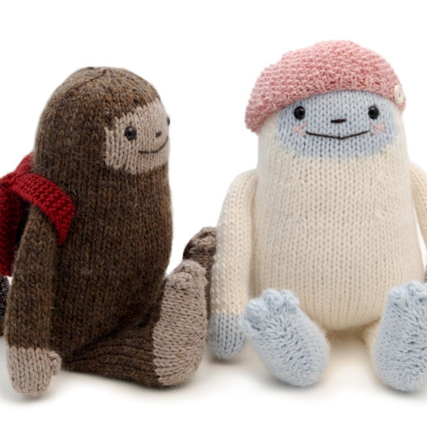 Padrão de tricô Yeti e Sasquatch
