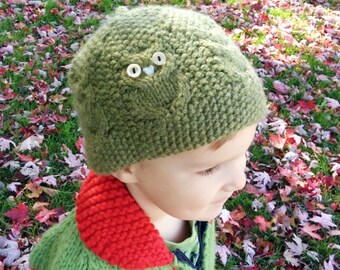 Owl Tuque Knitting Pattern