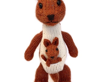 Kangaroo and Joey Knitting Pattern