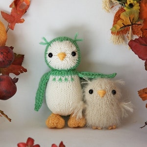 Owl and Baby knitting pattern
