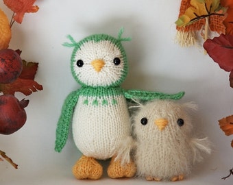 Owl and Baby knitting pattern