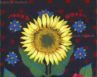 Thank you notes with Sunflower in a gift box of 6 with white envelopes decorative  design linen #100 lux cardstock botanical decor 100#