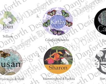 name badge magnetic personalized customize name tag magnet jewelry brooch co-worker Alzheimer care professional nurse store clerk
