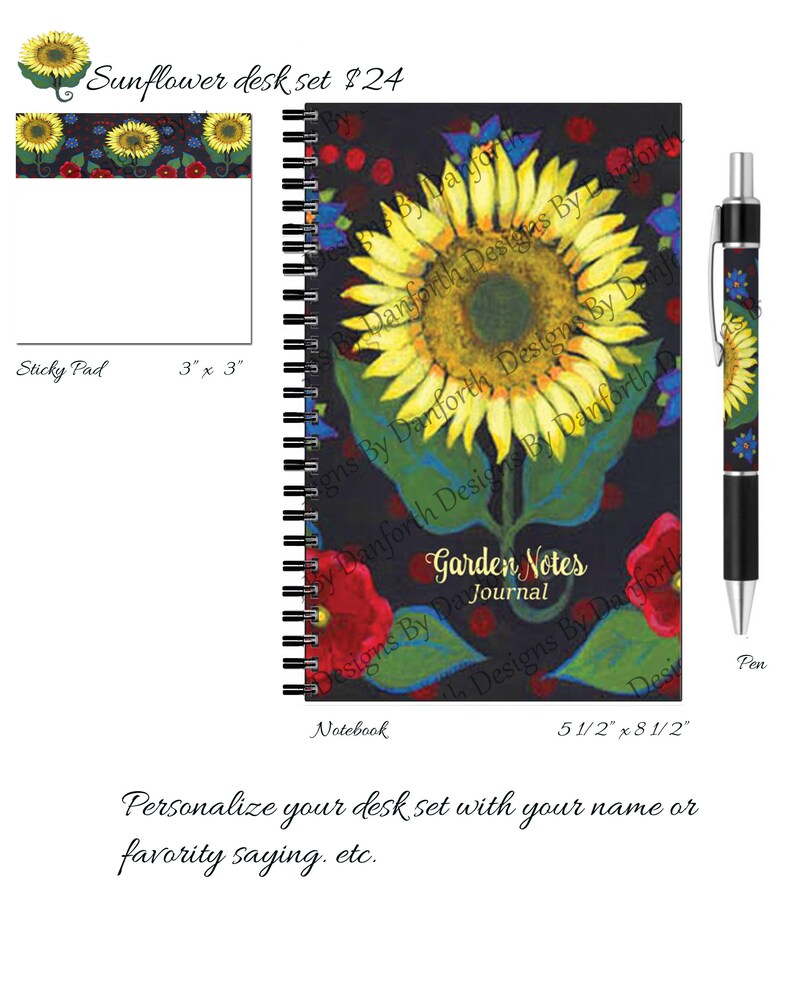 Home Office Stationery Set Spiral Notebook 80 Pages Lined Etsy UK
