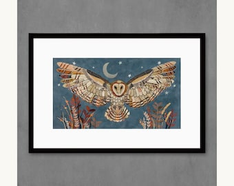 The Protector (Barn Owl) limited edition paper print