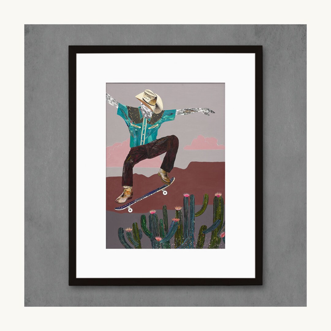 Cactus Rodeo Limited Edition Paper Print - Etsy