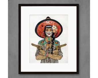 Vaquera Sudoeste (Painted Lady) limited edition paper print