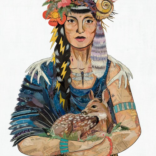 Mother Nature (Fawn) limited edition shops paper print