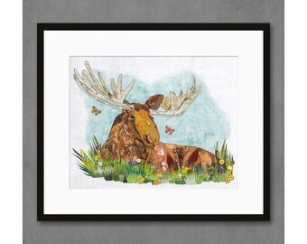 Relaxing In The Woods limited edition paper print