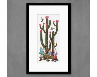 Cactus Country (Tortoise) limited edition paper print