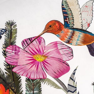 Hummingbird Wildflowers limited edition paper print image 4