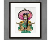 Pink Libra limited edition paper print