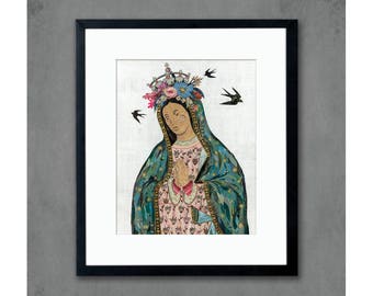 Lady of Guadalupe limited edition paper print