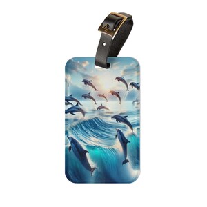 Ocean Waves Delphin Gepäckanhänger| Ozean-Liebhaber