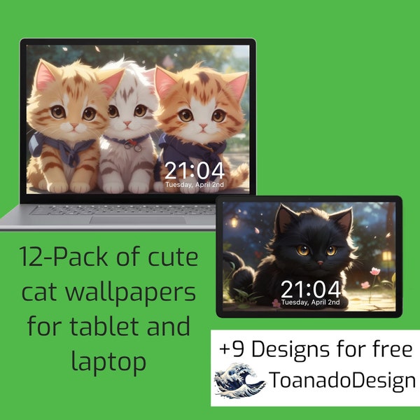 Cute Cat Wallpaper 4K | Cute Kitten Wallpaper 4K | Laptop Wallpaper | MacOS Wallpaper Cat | Windows Wallpaper Cat | Kitten Wallpaper