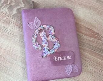 Luxury Handmade Embroidery Album | Your Own Moments | Dirty Thirty Custom Initial | Photo Album 4x6 Prom | Personalized Suede Photo Binder