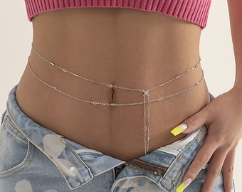 Waist Chain Temperament And Fashion Double Copper Clad Iron Hip Hop