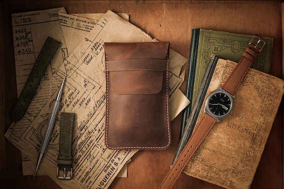 New Vintage Brown Leather Watch Pouch – Handmade Watch Case – Travel Watch Holder – Luxury Watch Storage – Personalized Gift