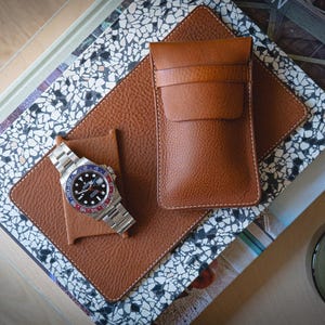 Kit custodia per orologio - pacchetto (marrone)