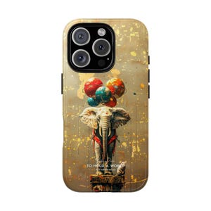 Custodia protettiva resistente a doppio strato per iPhone a forma di elefante - per contenere un mondo/regalo d'arte per iPhone 11, 12, 13, 14, 15, 16, Plus, Pro, Pro Max