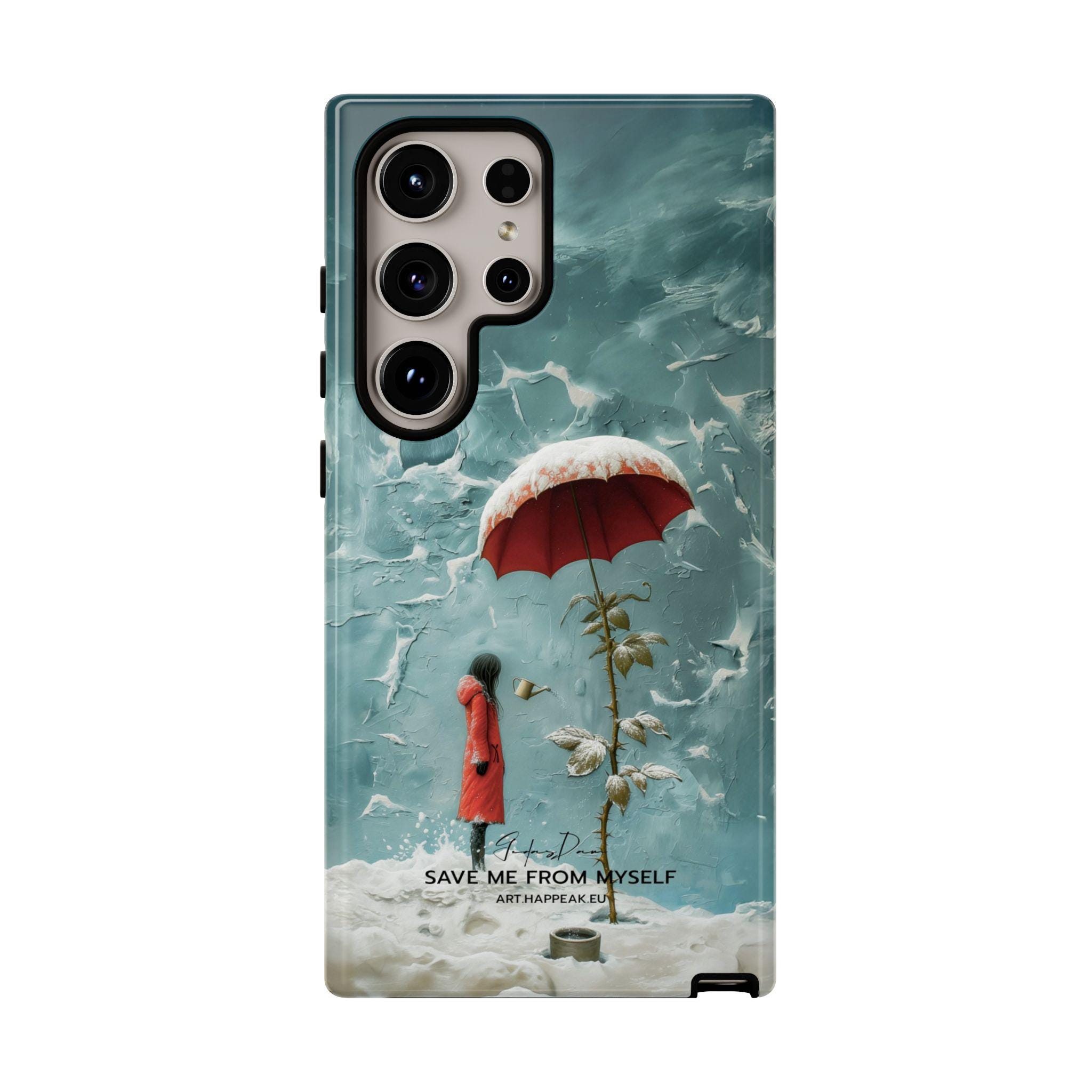 Samsung Galaxy Kreative Künstlerische Dual Layer Robuste Schutzhülle - Rette mich vor mir selbst | Kunst Poster Druck Gehäuse Modelle S10,S21,S22,S23,S24