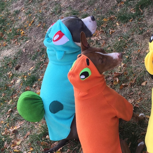 Bulbasaur from Pokemon Pet Dog costumes sizes XS to XL