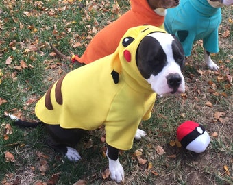 Pikachu from Pokemon Pet Dog costumes sizes XS to XL