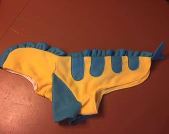 Flounder from the Little Mermaid Pet Dog costumes sizes XS to XL