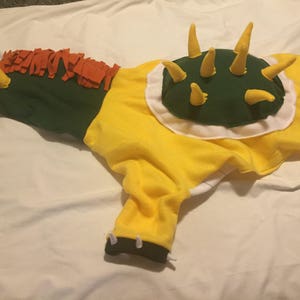 Bowser from Super Mario Pet Dog costumes sizes XS to XL image 2