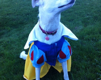 Snow White Pet Costume XS to XL