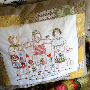 homebodies, a printed design sampler to embroider