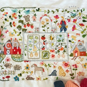 Erin's Garden Sampler to stitch and embroider