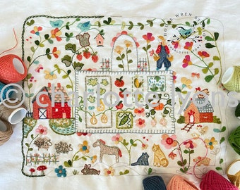 Erin's Garden Sampler to stitch and embroider