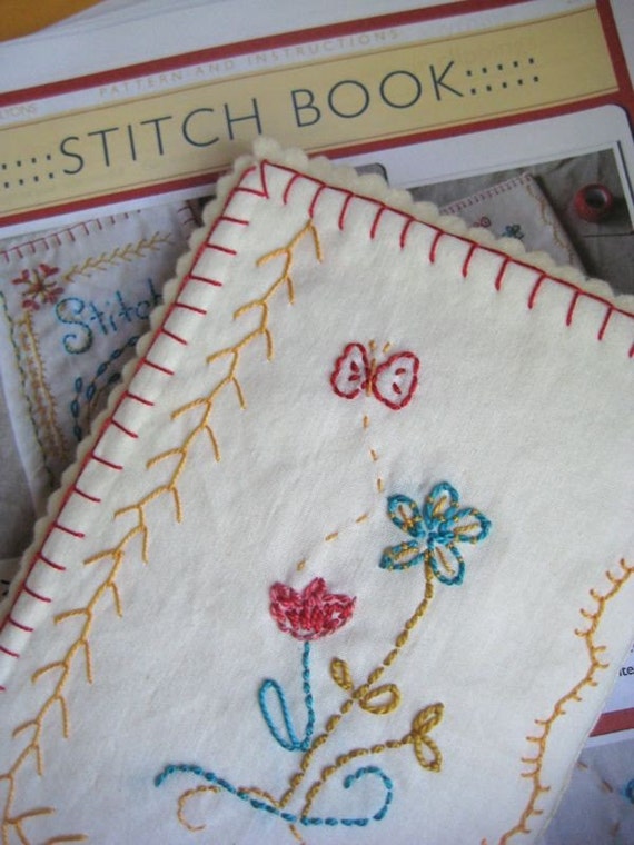 Embroidered Fabric Stitch Book to Make for Sketch, Journal or Needlework  PDF 