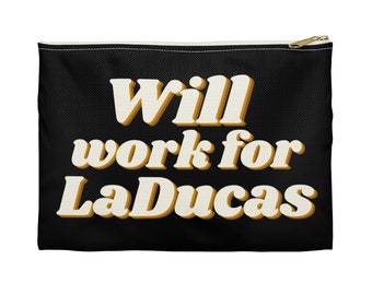 Musical Theater Makeup and Accessory Bag, Theater Mom Gift, Audition Bag, Closing Night Gift, Will Work for LaDucas