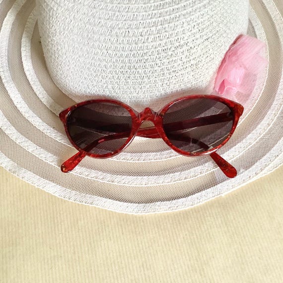 Vintage Thierry Mugler Red Sunglasses / Made in France - Etsy display picture 3