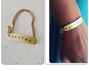 This One is For My Nation - All Brass Bracelet, APTTMH - Israelite, Gift For Her