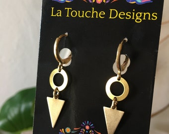 Dainty Arrow Earrings, Simple Minimalist Drop Earrings, black women owned shop, black etsy seller black owned business,