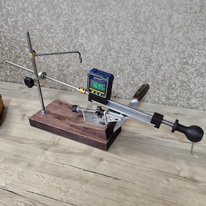 Oak Rotary Knife Sharpener: Adjustable Angle, 5 Abrasive Stones, Kitchen Tool