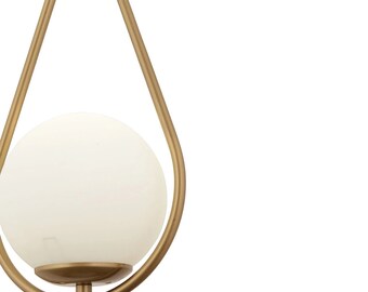 Lampada a sospensione singola antica Lampada a sospensione moderna in vetro bianco Lampada a sospensione per cucina e soggiorno Lampadario, lampadario moderno