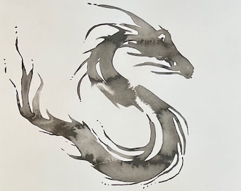 Chinese Dragon in Ink