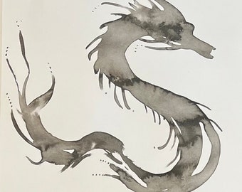 Chinese Dragon II in Ink