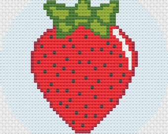 Strawberry Needlepoint Chart