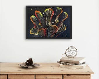 Abstract Painting | Modern Art for Living Room | Original Canvas Artwork | Black Art Home Decor