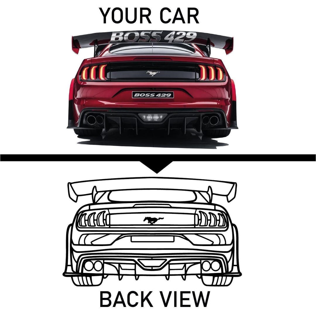 Personalized Your Car Back View Decor, Metal Custom Car Sign, Car Lover ...